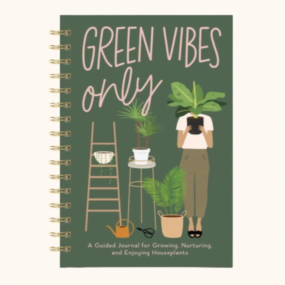 Green Vibes Only Guided Houseplant Journal